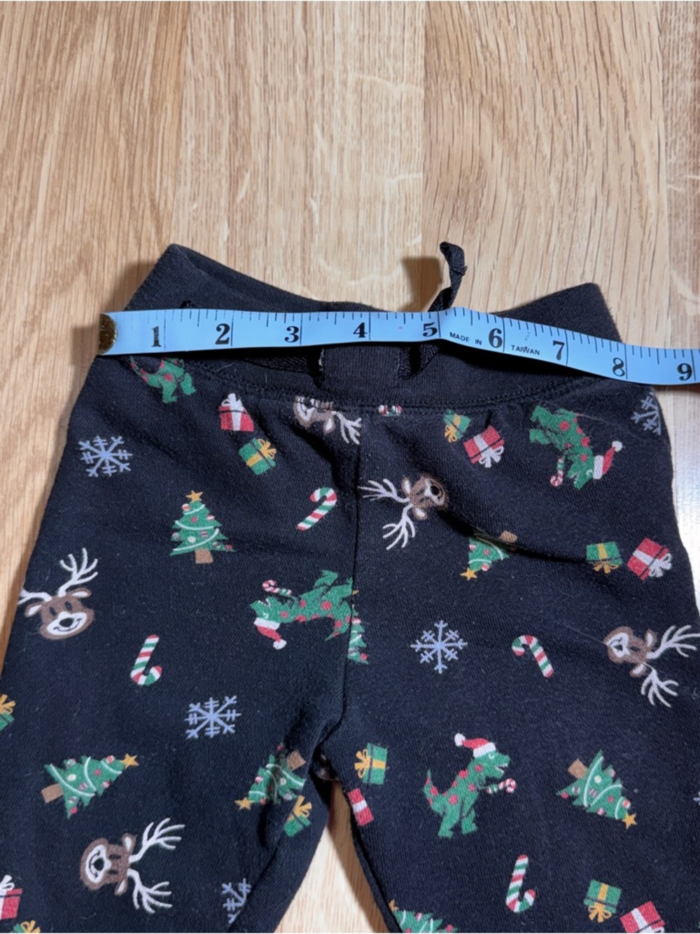 Kids Black Holiday Print Leggings